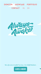 Mobile Screenshot of alwaysawake.be