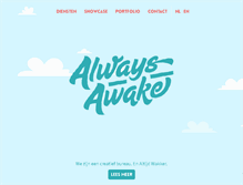 Tablet Screenshot of alwaysawake.be